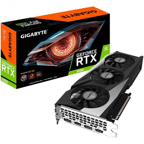 Tarjeta De Video Nvidia GIGABYTE RTX 3060 GAMING OC 12G GeForce 12GB GDDR6 GV-N3060GAMING OC-12GD