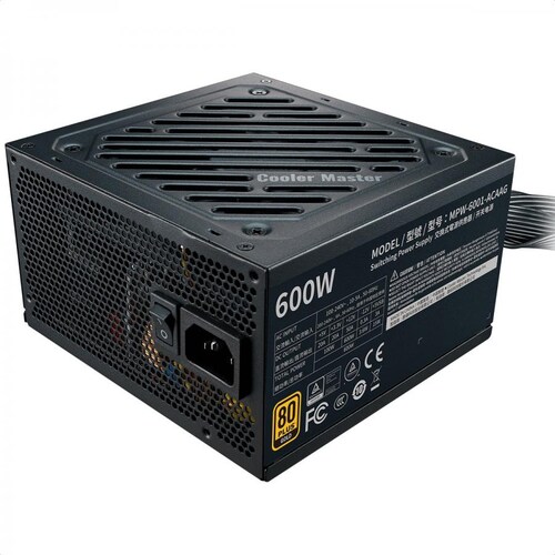 Fuente De Poder Cooler Master G600 Gold 80 Plus 600W MPW-6001-ACAAG-U2