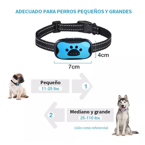 Collar Antiladridos Eléctrico Recargable P/adiestrar Perros