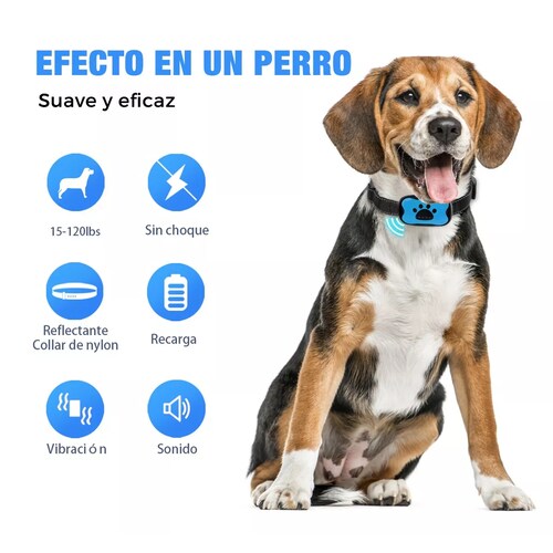 Collar Antiladridos Eléctrico Recargable P/adiestrar Perros