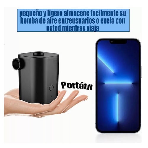 Inflador Eléctrico Para Colchón Inflable Y Piscina Cuadrado