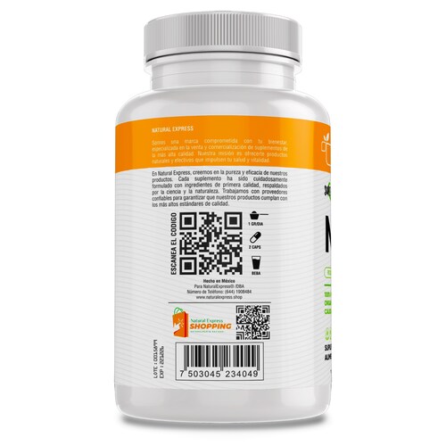 Maca Organica 100% Pura (180 Capsulas 500mg) |Para 90 Dias | NATURAL | Organica | - Yellow Maca - BioHerb.
