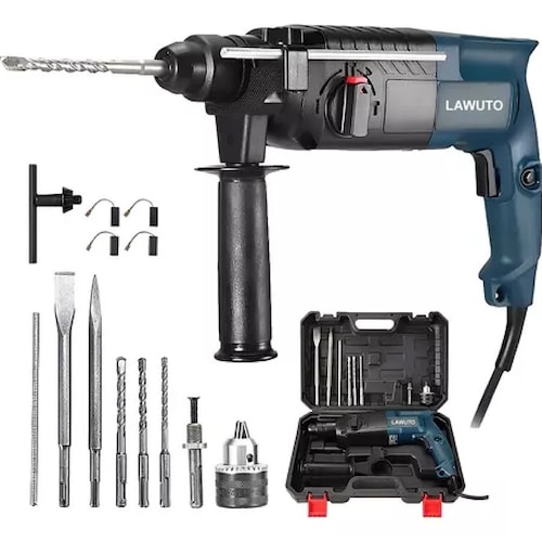Rotomartillo Cincelador Perforador Sds 1200w Con Accesorios.