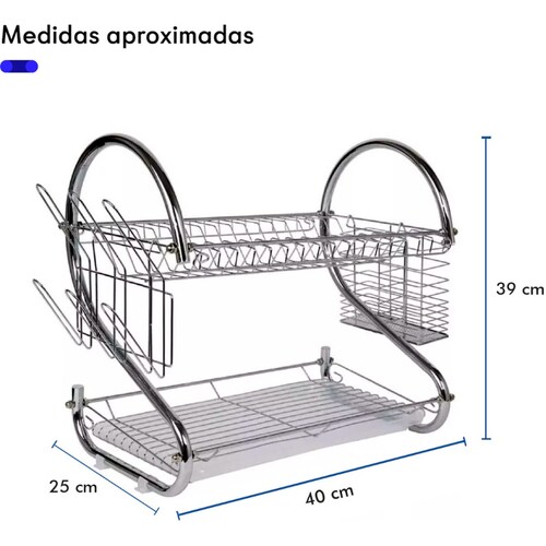 Escurridor de Trastes Moderno para Platos Fregadero Acero Inoxidable