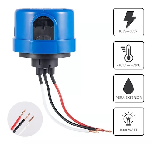 Fotocelda 110v - 240v 1300w Para Exterior Incluye Base