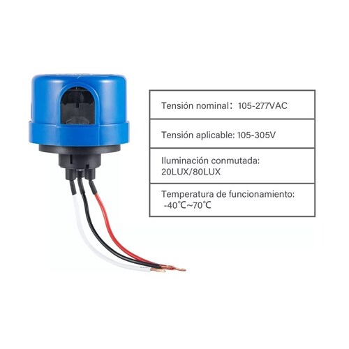 Fotocelda 110v - 240v 1300w Para Exterior Incluye Base
