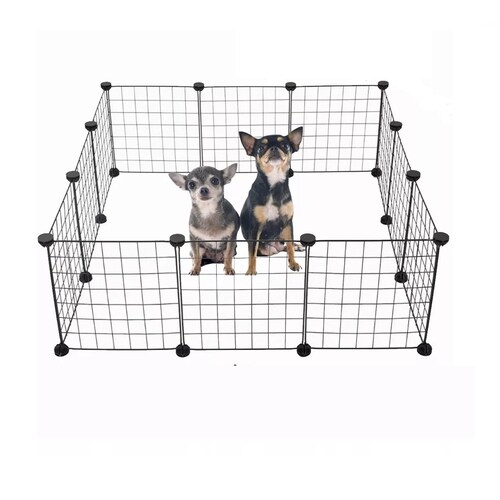 Corralito Plegable De Metal Para Mascotas Conejo Gato Perro