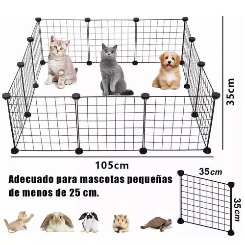 Corralito Plegable De Metal Para Mascotas Conejo Gato Perro