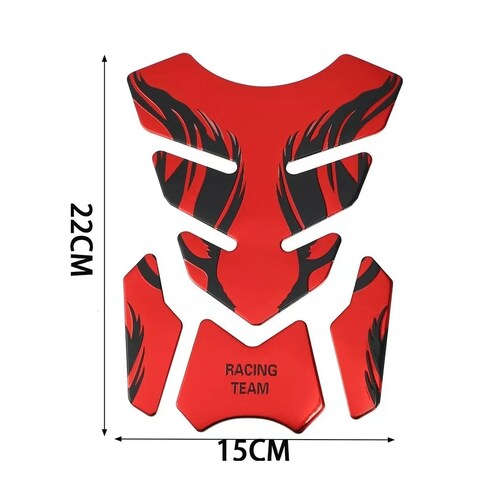 Calcomanias Motos 3d Protector De Cubre Tanque Rojo