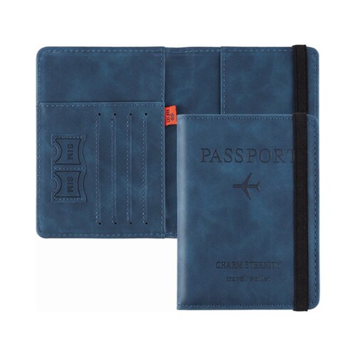 Porta Pasaporte Documentos Funda Protectora Rfid Con Viaje