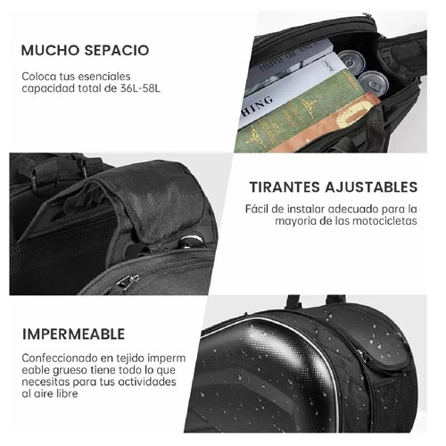 Pack  Alforjas Universales Para Motocicleta Bolsas Impermeable 2 Pzas