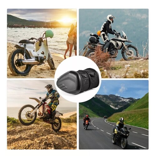 Pack  Alforjas Universales Para Motocicleta Bolsas Impermeable 2 Pzas