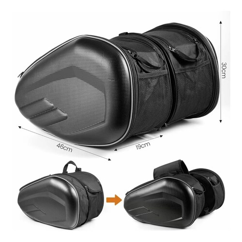 Pack  Alforjas Universales Para Motocicleta Bolsas Impermeable 2 Pzas