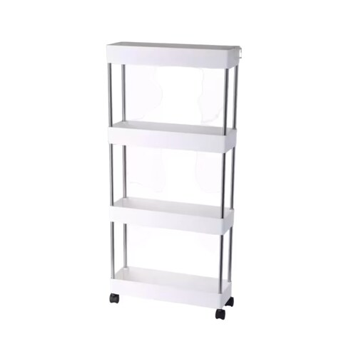 Carrito Organizador De 4 Niveles Para Cocina Blanco