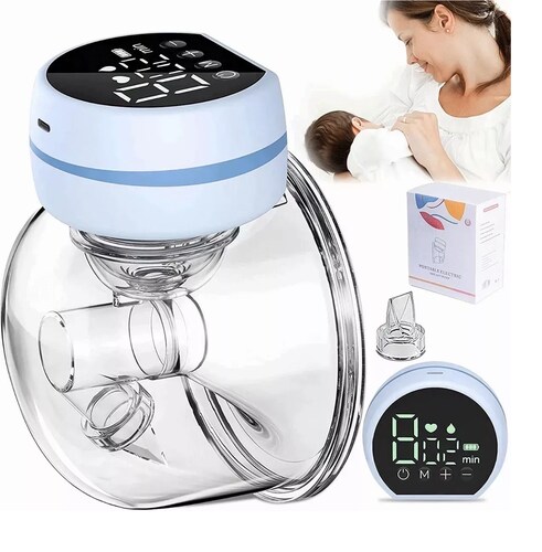 Extractor De Leche Eléctrico Silencioso Portátil Recargable Azul