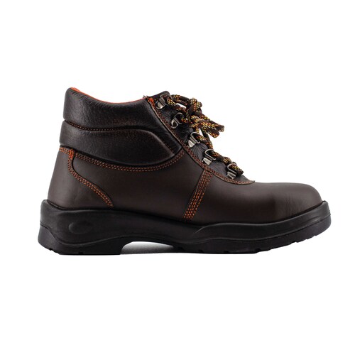 MODUSS SHOES bota de seguridad BORCEGUI MODELO 042 COLOR CAFÉ SUELA NEGRA