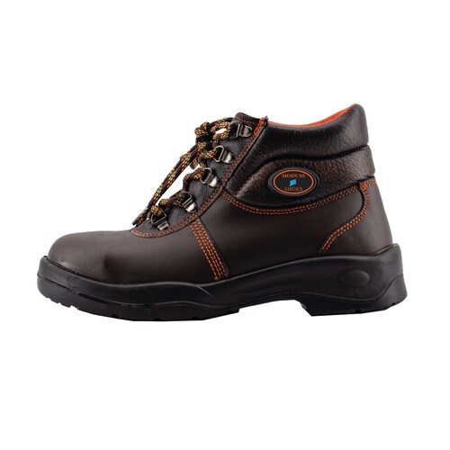 MODUSS SHOES bota de seguridad BORCEGUI MODELO 042 COLOR CAFÉ SUELA NEGRA