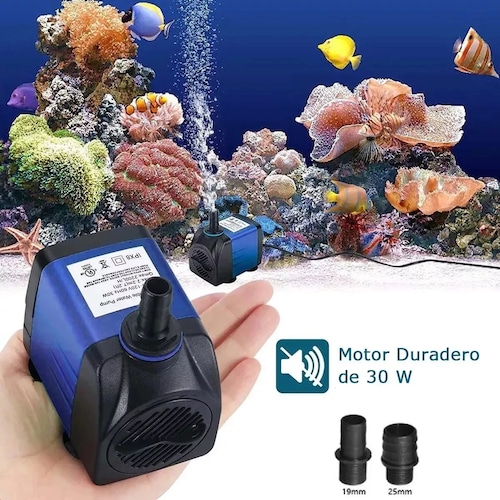 Bomba Agua Sumergible Fuente Pecera Acuario 2000l/h 30w 2.2m