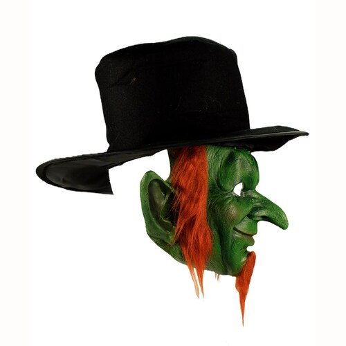 Máscara De Duende Mad Goblin Elfo Disfraz Halloween Trebol