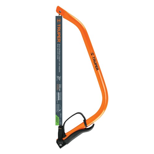Arco jardinero tubular de 21", Dentado tipo americano para cortar madera verde.