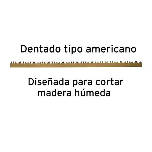 Arco jardinero tubular de 21", Dentado tipo americano para cortar madera verde.