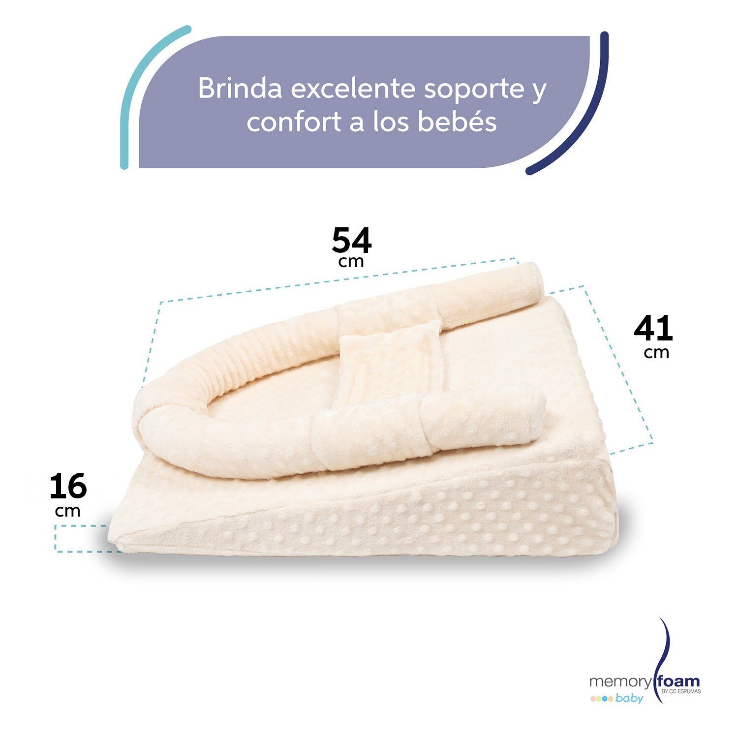 Memory Foam Cojin Antirreflujo De Beb Colch n Antirreflujo De