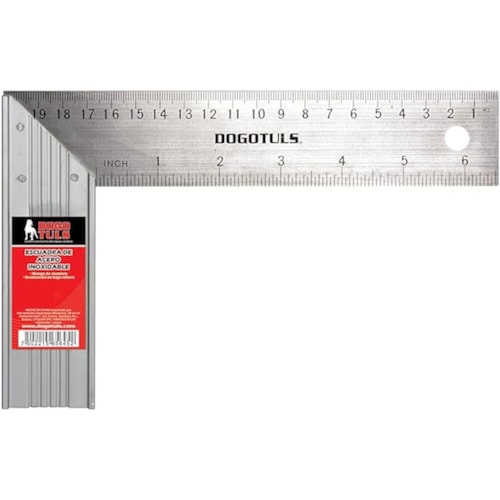 6 Escuadras Para Carpintero 8  Acero Inox