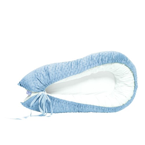 Memory Foam Nido Colecho de Bebés Cuna Portátil Camita Bebé Color Azul