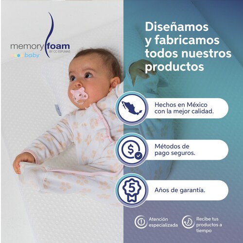 Memory Foam Nido Colecho de Bebés Cuna Portátil Camita Bebé Color Lila