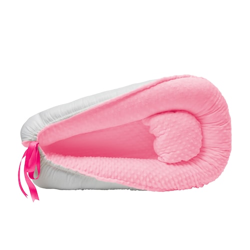 Memory Foam Nido Colecho de Bebés Cuna Portátil Camita Bebé Color Rosa