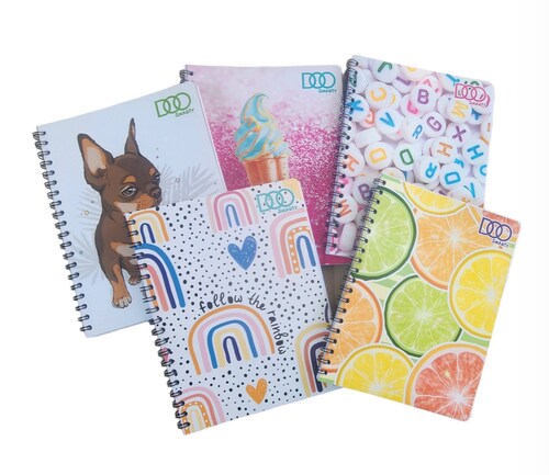 Libreta Profesional Doble Arillo - 5 Piezas cuadro chico