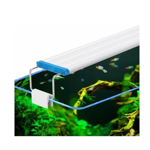 Luz Led Externa Y Blanca, Azul De 48 Cm Para Acuario