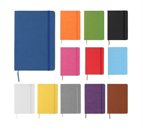 Libreta Tipo Moleskine De Poliuretano negra 