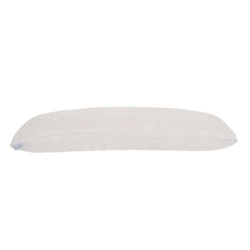 MEMORY FOAM Almohada Body Pillow de Memory Foam Color Blanco  Hecha de Memory Foam 100x35x15 cm.
