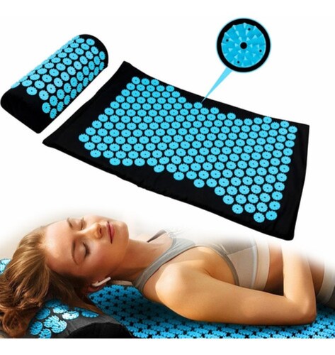 Alfombrilla De Acupresión Y Para Relajación Muscular Azul