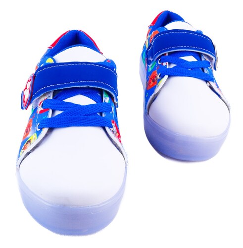 Tenis Niño Patrulla Canina Cachorros Luces Leds 410-arb Azul