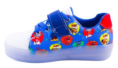 Tenis Niño Patrulla Canina Cachorros Luces Leds 410-arb Azul