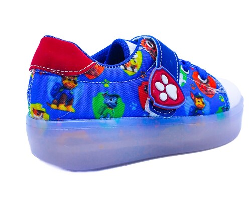 Tenis Niño Patrulla Canina Cachorros Luces Leds 410-arb Azul