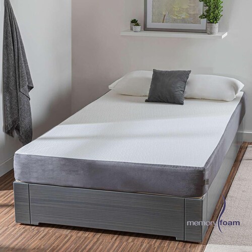 MEMORY FOAM Colchón Essential de Memory Foam Firmeza Media Blanco Individual