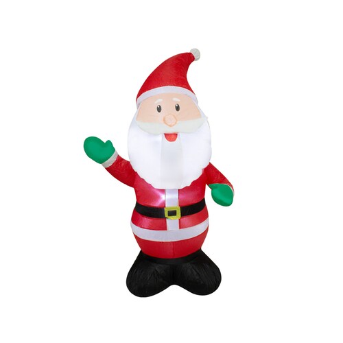 Santa Claus Inflable de 120 CM, Inflable con LED Integrados para Navidad