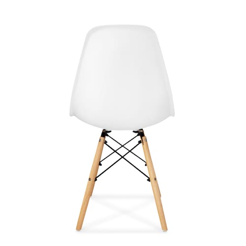 Set de 4 Sillas Modernas para comedor y Sala Minimalista  en color  Blanco.