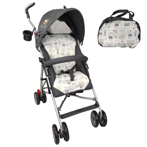 CARRIOLA PORTABEBE PLEGABLE Gris