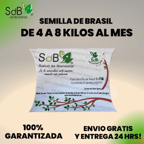Semilla de Brasil SdB® 100% Original (Para 60 Dias) + Envio Gratis