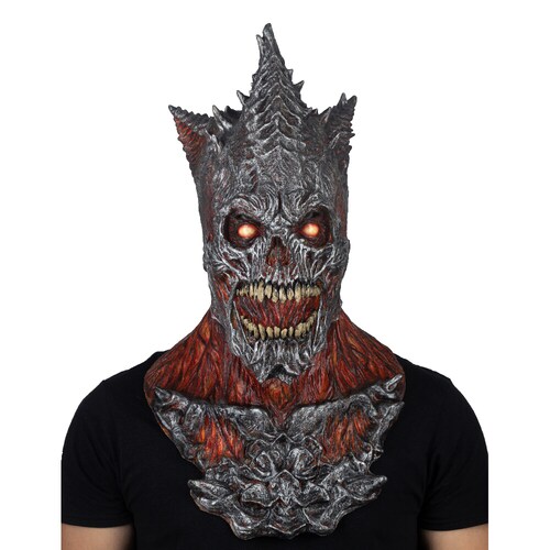 Máscara de Rey del fuego King Raper Fire Diabólico Disfraz de Halloween Demonio
