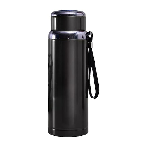 Termo De Acero Inoxidable Portatil  1000ml Negro 