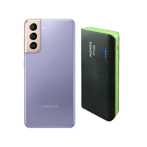 Samsung Galaxy S21 128GB Morado Reacondicionado Grado A + Power Bank 10,000mah
