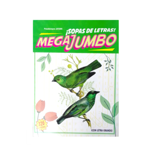 Libro De Sopas de letras Mega Jumbo Letra Grande Destreza .