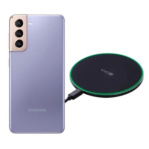 Samsung Galaxy S21 128GB Morado Reacondicionado Grado A + Cargador Genérico