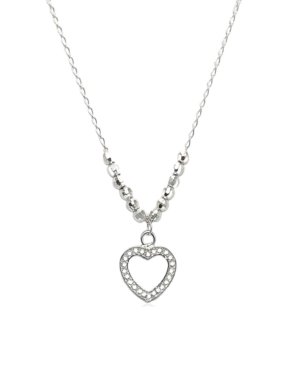 Pulsera De Circón De Corazón De Plata De Ley 925 De Lujo Para Mujer