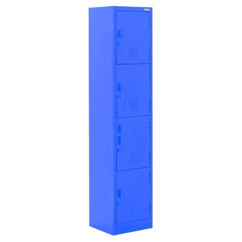 Locker Metálico Guardex  4 Puertas, Casilleros para Escuela Oficina Hogar 180 cm con Cerradura